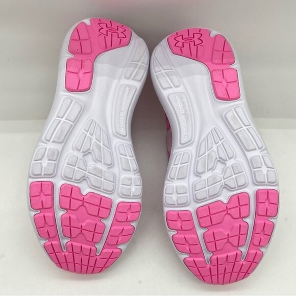 NEW Under Armour Girls Pink Slip On Sneaker - Size 4 Youth - Picture 6 of 7